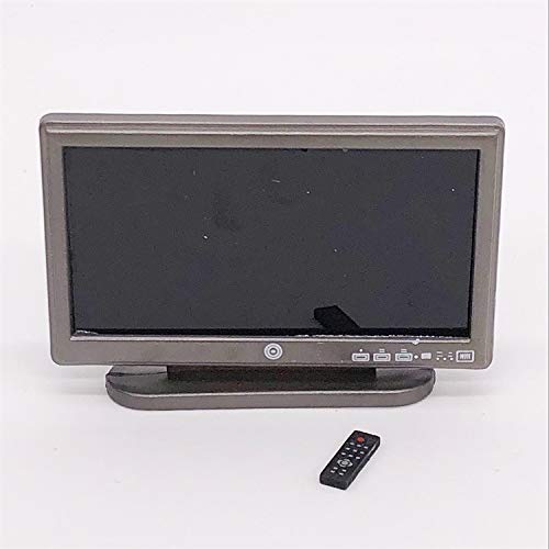 SXFSE Doll House TV 112 Scale Dollhouse Accessories Miniature Furniture Decor Model Play Toy TV - Image 5