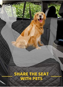 Motim Dog Car Seat Cover Seat Mat, Waterproof and Scratchproof Dog Cover for Car Backseat, Nonslip with Mesh Window, Durable Dog Hammock with Side Flaps for Cars Trucks and SUV  - Image 2