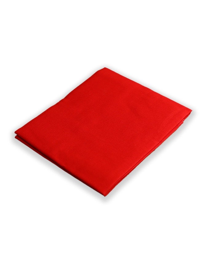 مدهور قماش بوجا قطن خالص أحمر 1.25 ياردة - Image 2