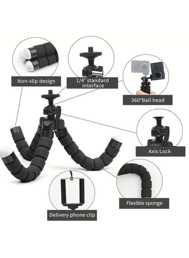 Black LED Ring Light With Stand For Live Streaming Photography - Image 5