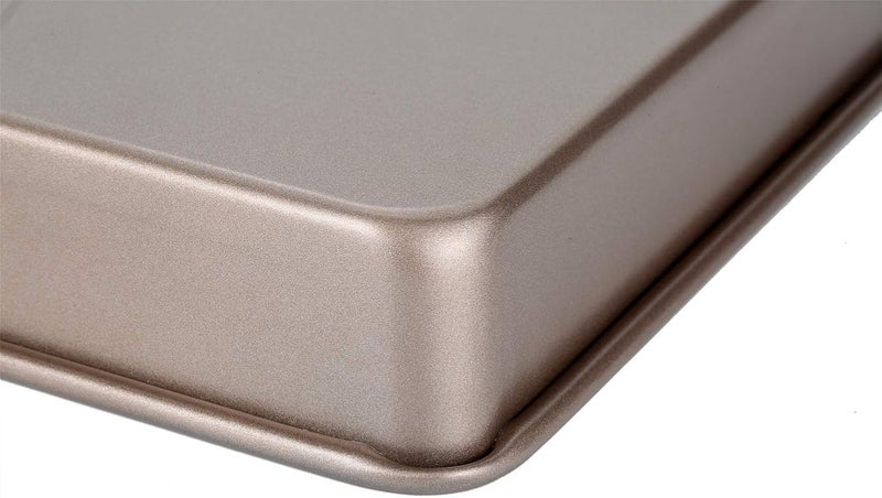 Walooza 11 Inch Baking Sheets Pan Nonstick Set of 2, Cookie Sheet Replacement Toaster Oven Tray, Deep Size 2 inch Bakeware, Non Toxic & Heavy Duty & Easy Clean - Image 4