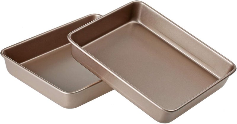 Walooza 11 Inch Baking Sheets Pan Nonstick Set of 2, Cookie Sheet Replacement Toaster Oven Tray, Deep Size 2 inch Bakeware, Non Toxic & Heavy Duty & Easy Clean - Image 5