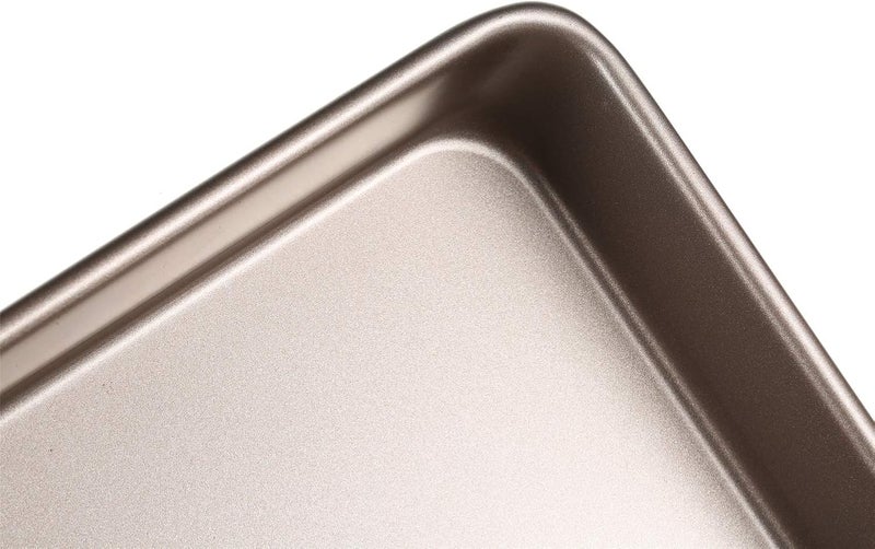 Walooza 11 Inch Baking Sheets Pan Nonstick Set of 2, Cookie Sheet Replacement Toaster Oven Tray, Deep Size 2 inch Bakeware, Non Toxic & Heavy Duty & Easy Clean - Image 3