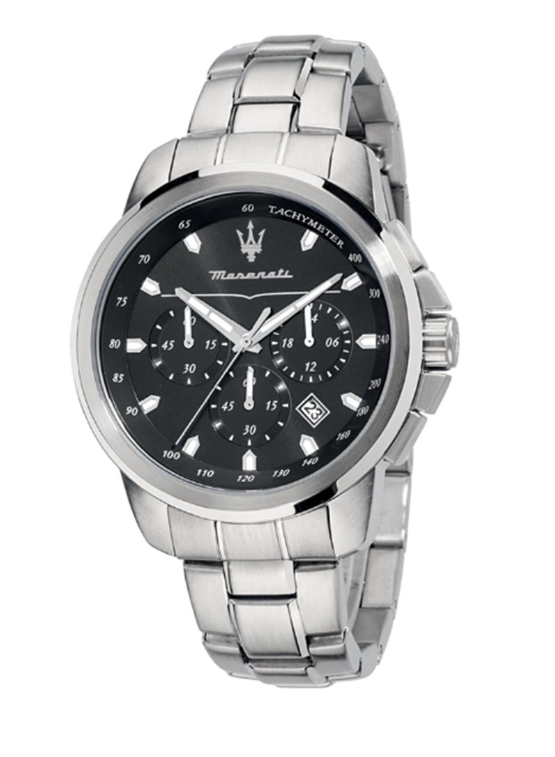 Maserati Men's Black Sunray Dial Stainless Steel Watch - 44 MM - R8873621001 - Image 1