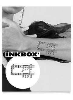 Inkbox Temporary Tattoos, Semi-Permanent Tattoo, One Premium Easy Long Lasting, Water-Resistant Temp Tattoo with For Now Ink - Lasts 1-2 Weeks, Fifth, 4 x 4 in