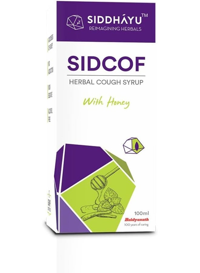 Siddhayu Sidcof Herbal Alcohol-Free Cough Syrup with Honey 100 ml