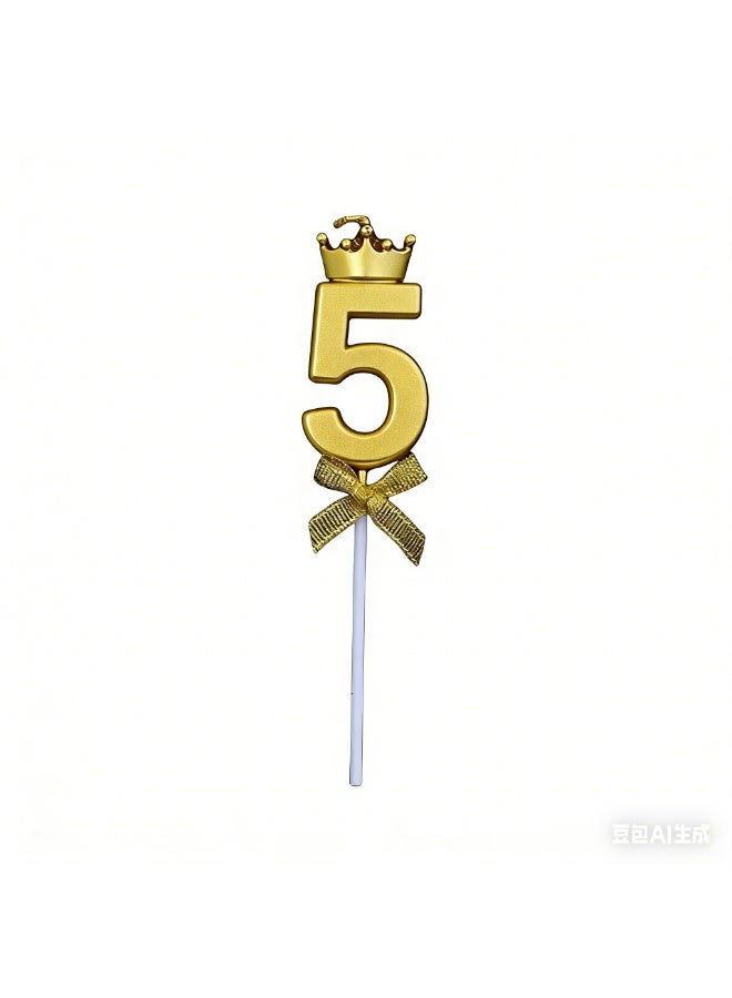Gold Number Birthday Candles for Men, Women, Happy Birthday Party Cake Topper Decoration Gifts for Wedding Anniversary Celebration - Image 2