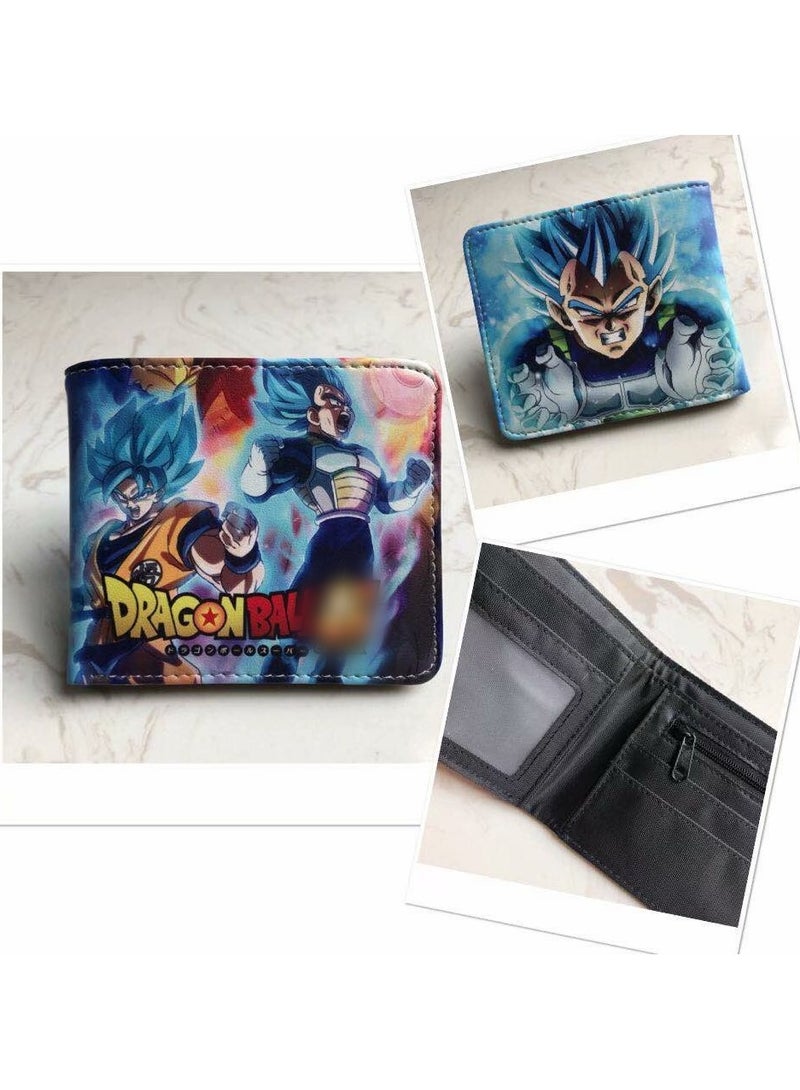 KUYING New Dragon Ball Short Personalized And Simple PU Leather Wallet 