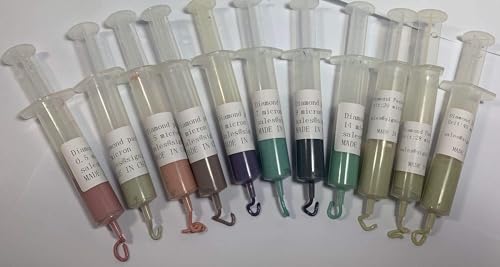 SIGNI 11Pcs Diamond Polishing Compound Lapping Paste Syringes 0.5 to 40 Micron 5 Gram for Polishing Metal and Jewelry (Water Based) - Image 4