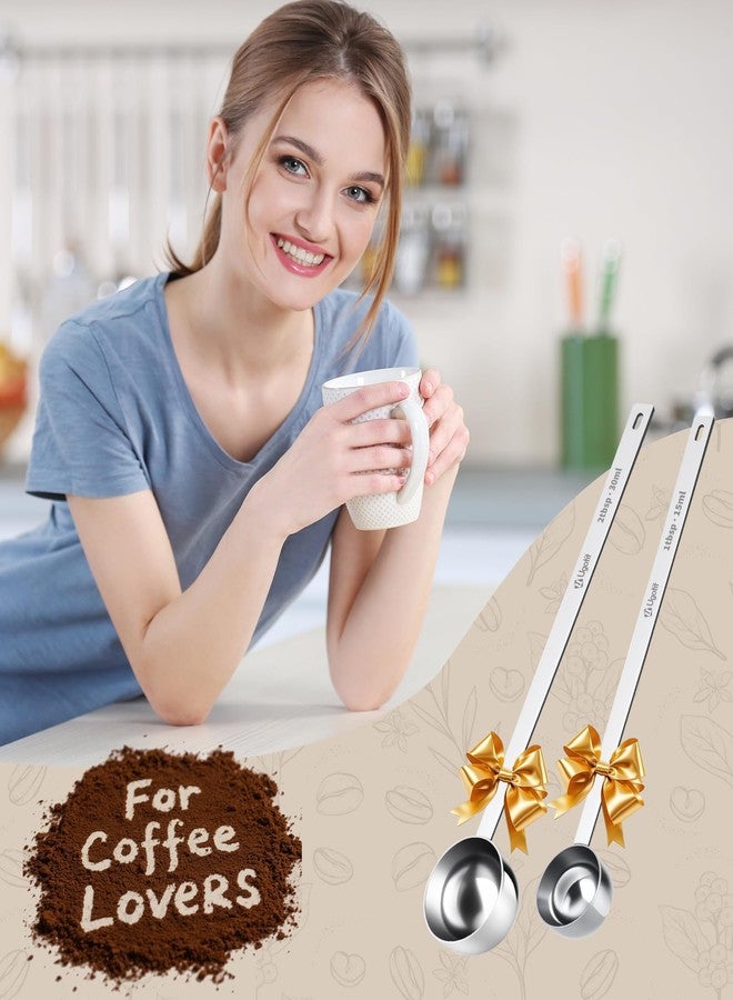 Ugotit Coffee Scoop for Ground Coffee, Long Handle Measuring Spoon for Protein Powder, Baking, 2 Tablespoon 18/8 Stainless Steel Coffee Scoop,Hanging Hole - Image 5