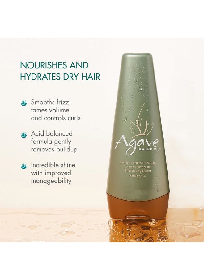 Agave HEALING OIL Agave Smoothing Shampoo Hydrating & Frizz Control, Color-Safe, Sulfate-Free, 8.5 fl oz  - Image 3