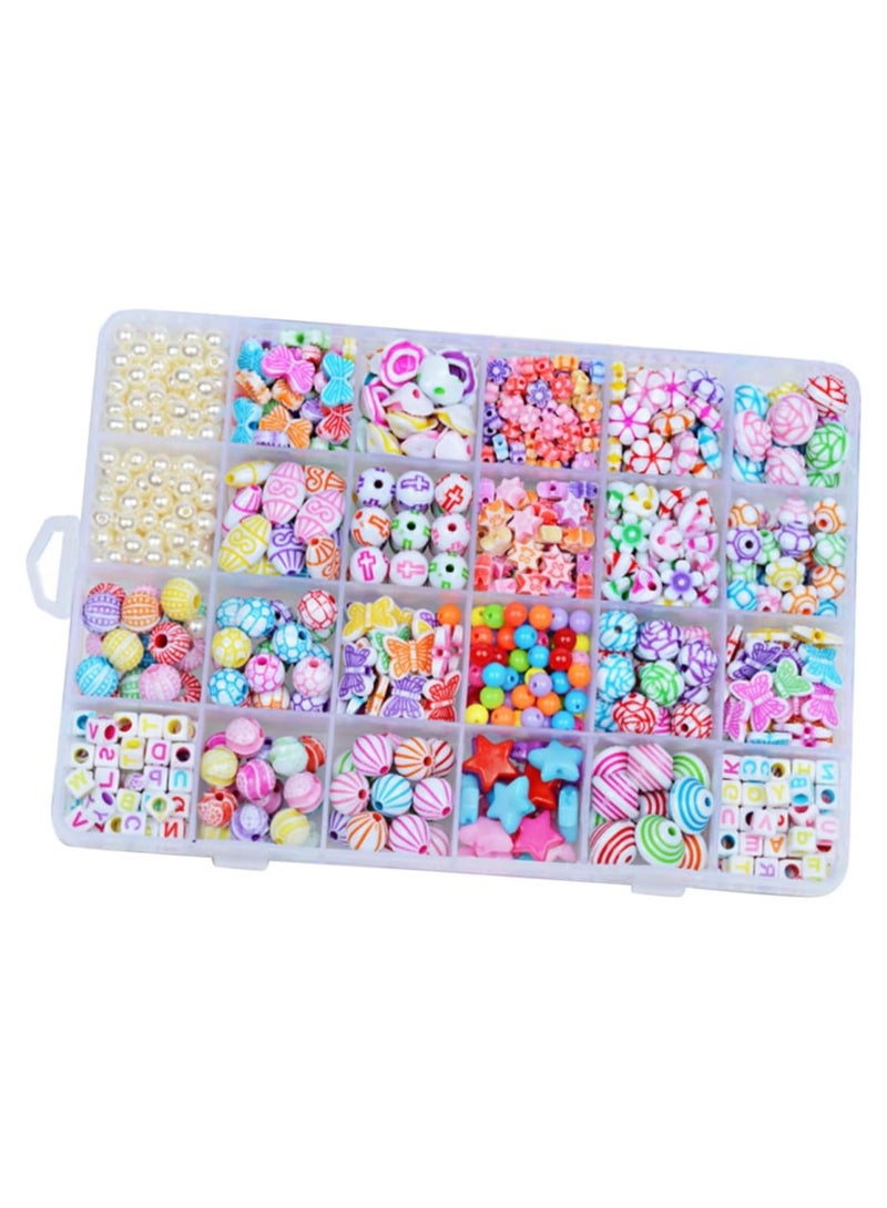 Children's Jewelry, Beads for Kids Crafts, Beads Set for Kids DIY Craft Bracelet Necklace Making, Rings Craft Kits Birthday for 4, 5, 6, 7-Year-Old Little Girls - Image 3