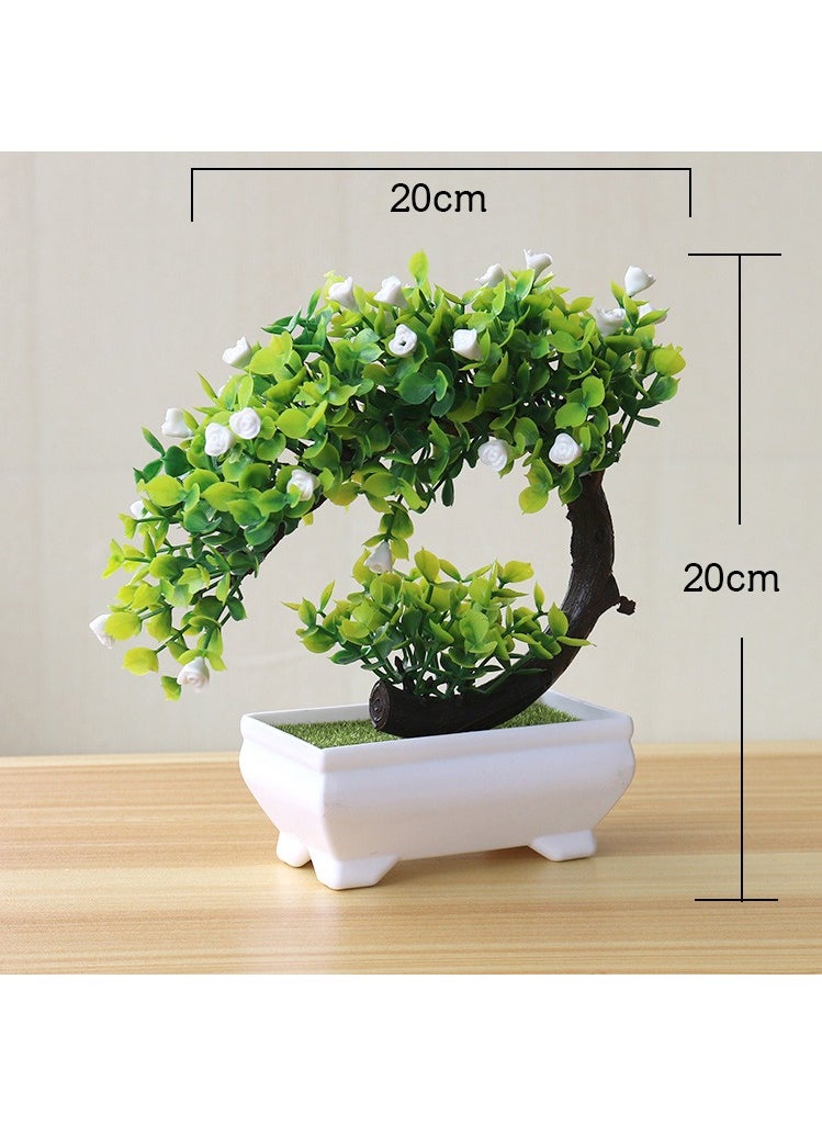 Haidue 4 Pcs Artificial Plant With Pot  - Image 5