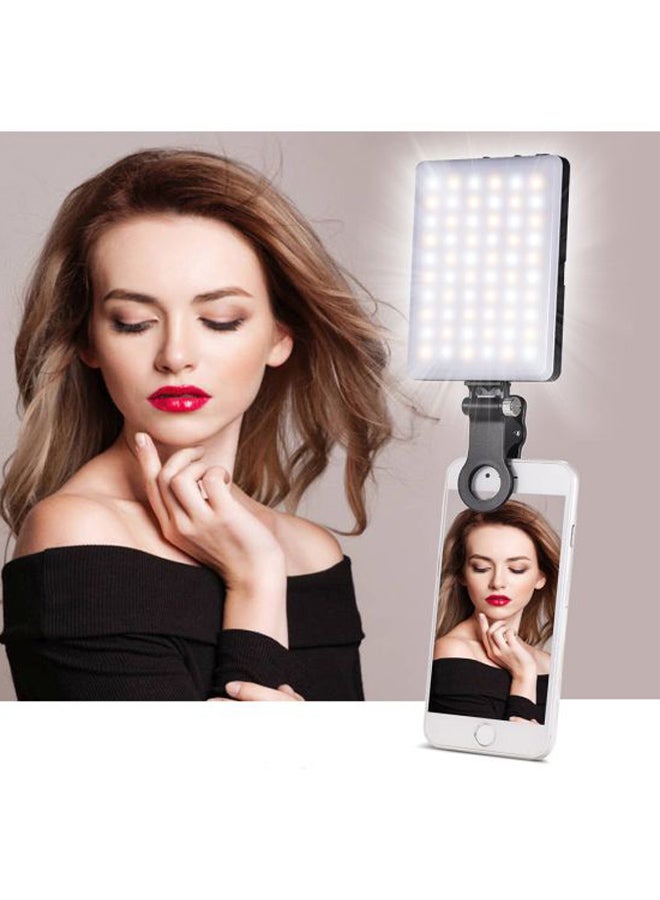 إسكدنيا مصباح LED صغير للهاتف المحمول مزود بمشبك أسود - Image 4