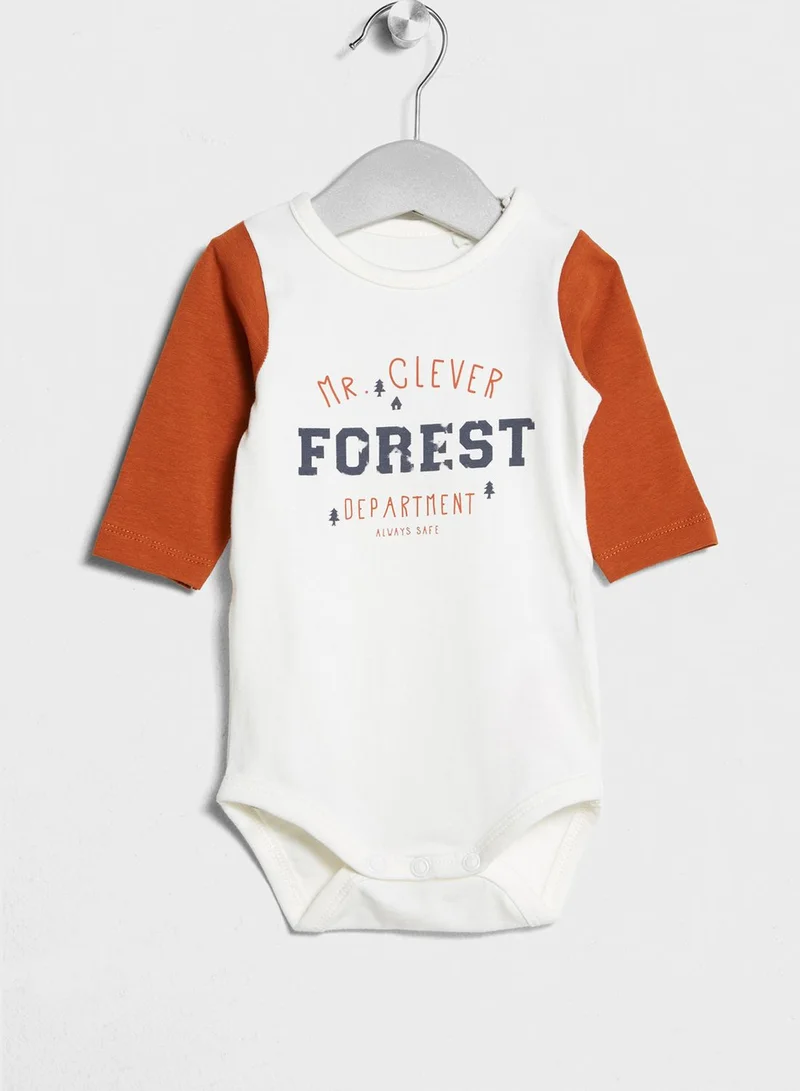 NAME IT Infant 2 Pack Slogan Bodysuits