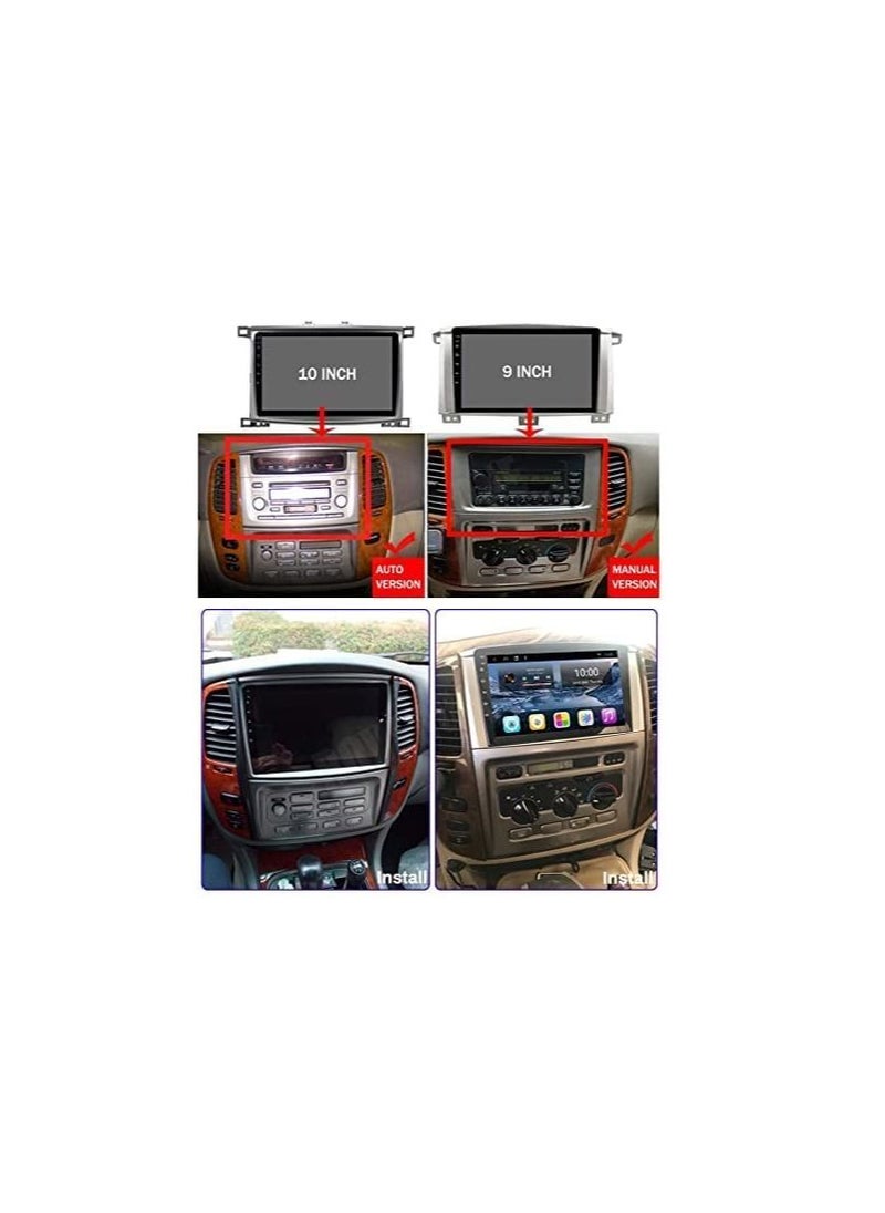 Royal - Car Radio Stereo for Toyota Land Cruiser 100 GX VXR LC100 2002-2007 Ram 2GB+32GB With Full Touch Screen Android Multimedia Player Support GPS Navigation Bluetooth Mirror Link Wi-fi - Image 1