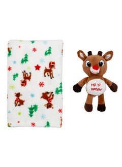 2-Piece Cuddle Plush Rattle and Baby Blanket Gift Set, My First Rudolph, Christmas Print (30 in. x 34 in.) - pzsku/Z3AD77BDB1F26AC06CBBBZ/45/_/1737031038/5f2a75cb-b1d7-4c63-ba15-09bea65da988