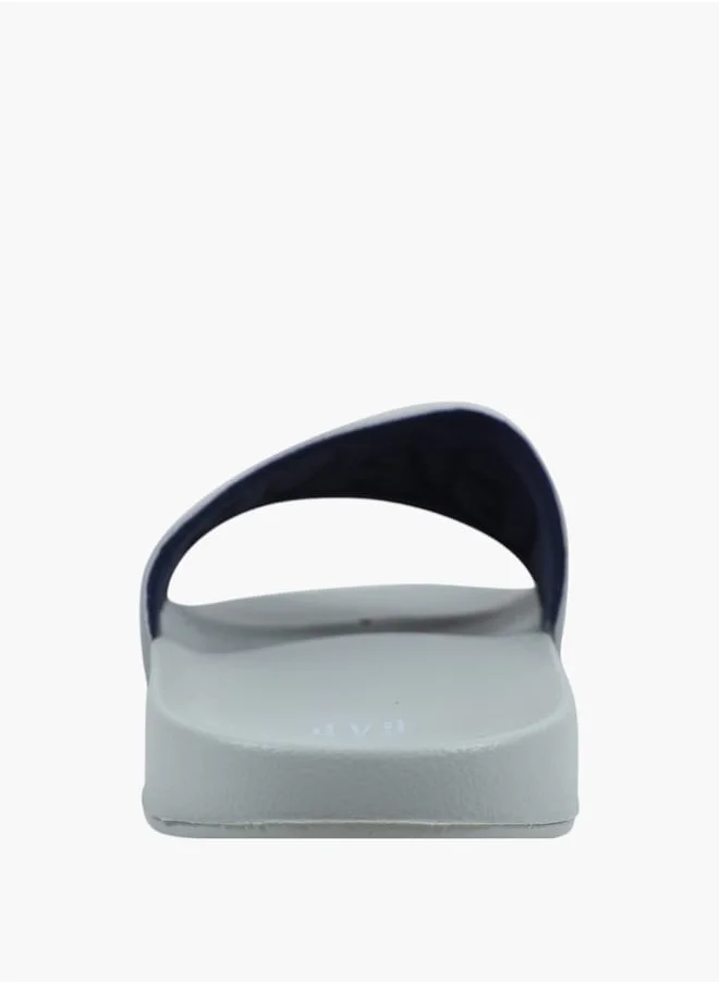 GAP Gap Men's Logo Embossed Slip-On Beach Slides