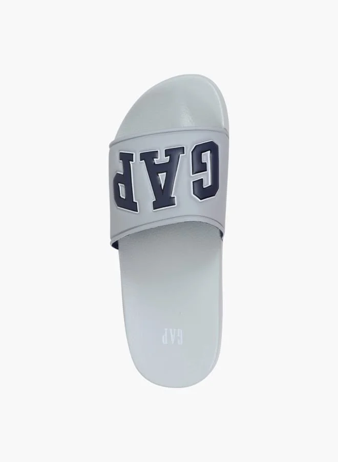جاب Gap Men's Logo Embossed Slip-On Beach Slides