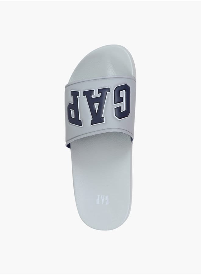 GAP Gap Men's Logo Embossed Slip-On Beach Slides  - Image 4