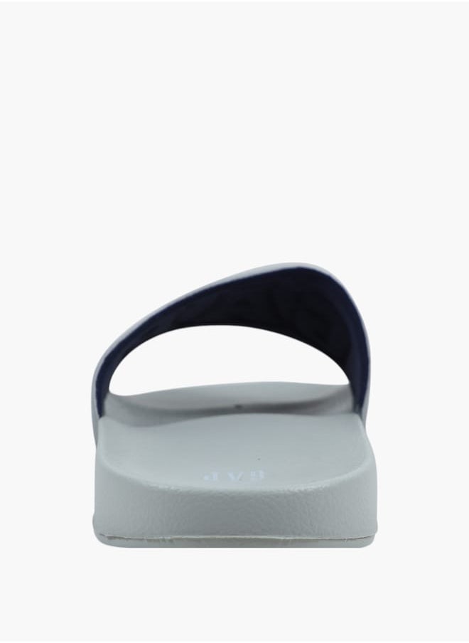 GAP Gap Men's Logo Embossed Slip-On Beach Slides  - Image 3
