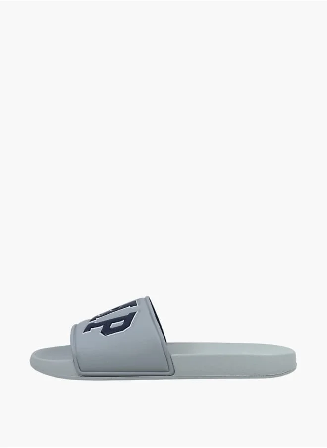 جاب Gap Men's Logo Embossed Slip-On Beach Slides