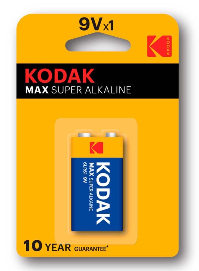 Kodak 9V Max Super Alkaline Battery - Image 1