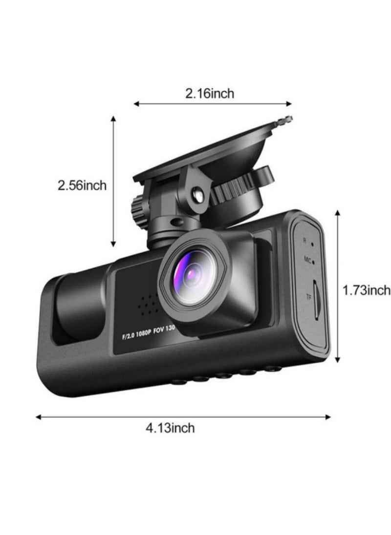 Generic - Rechargeable Dual Dash Camera for Cars with Touch Screen, Backup Camera, Charger, AVIN Support, Wireless Connectivity, 1080P Front & Rear Recording. - Image 1