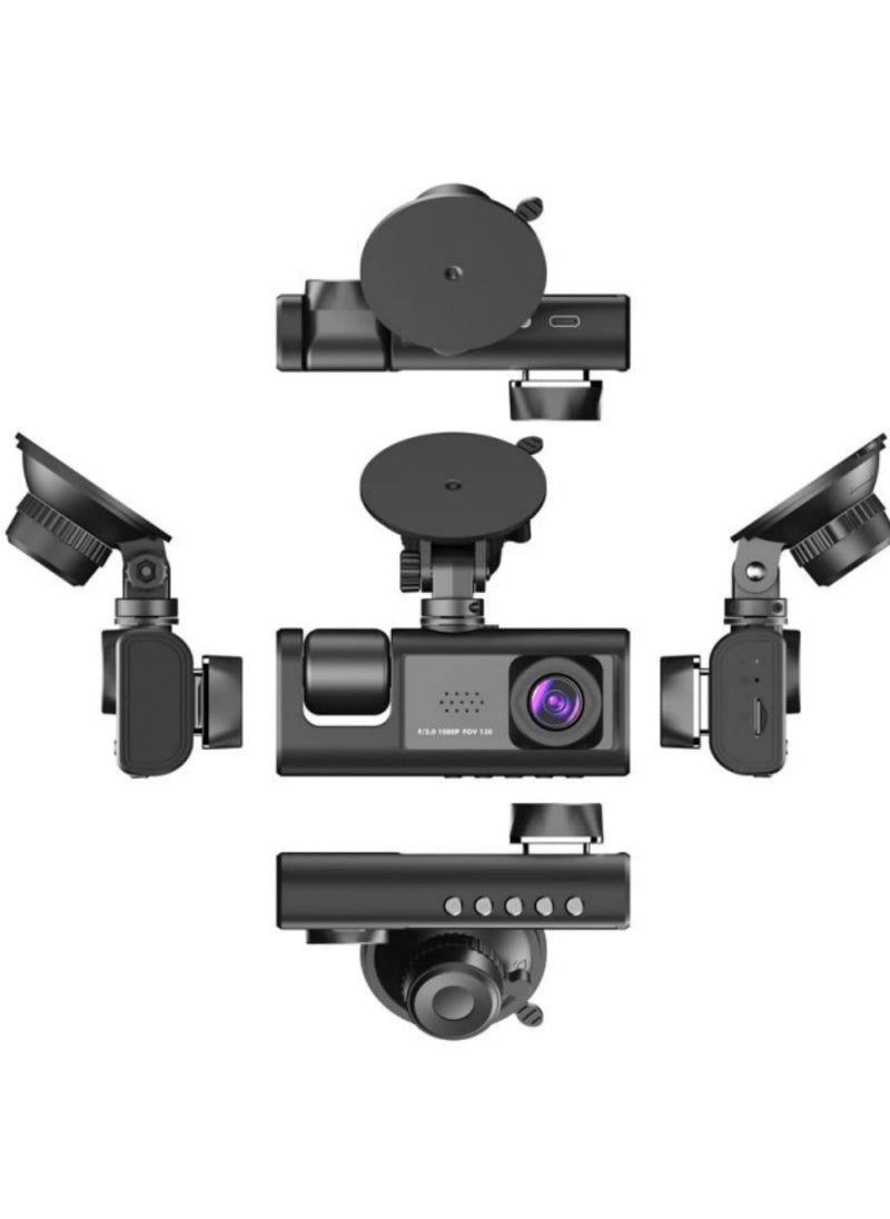 Generic - Rechargeable Dual Dash Camera for Cars with Touch Screen, Backup Camera, Charger, AVIN Support, Wireless Connectivity, 1080P Front & Rear Recording. - Image 1