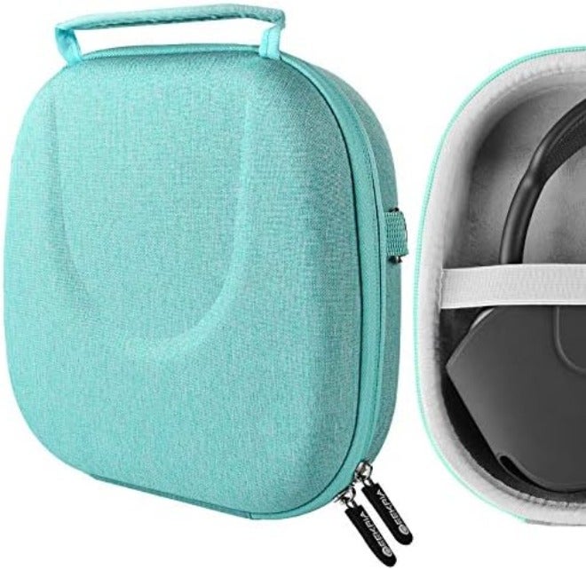 Geekria Shield Headphones Case Compatible with AirPods Max Case, Replacement Hard Shell Travel Carrying Bag with Cable Storage (Green) - Image 1