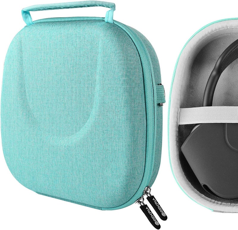 Geekria Shield Headphones Case Compatible with AirPods Max Case, Replacement Hard Shell Travel Carrying Bag with Cable Storage (Green) - Image 2