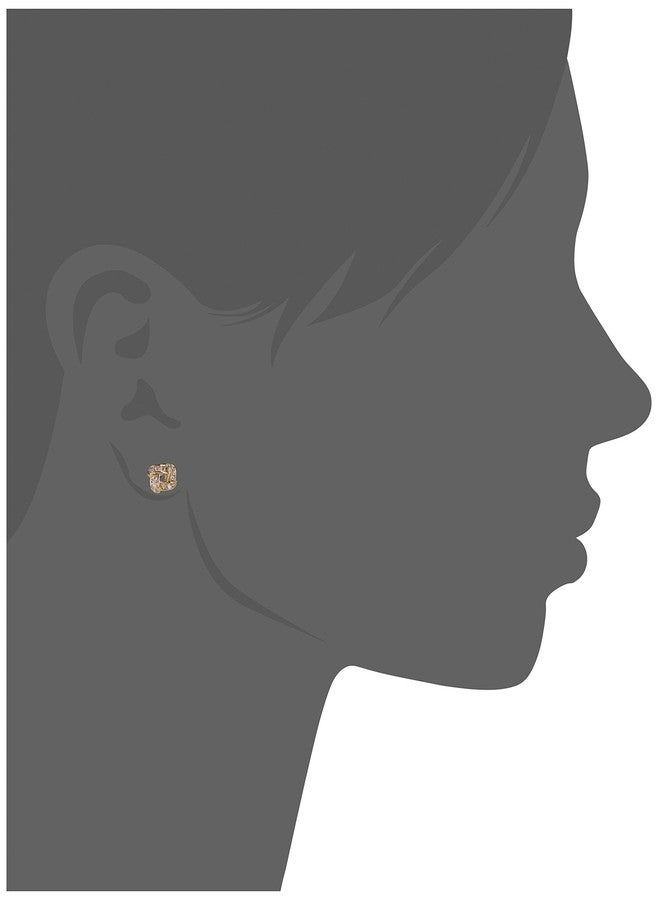 Napier Gold-Tone and Cubic Zirconia Stud Earrings - Image 2