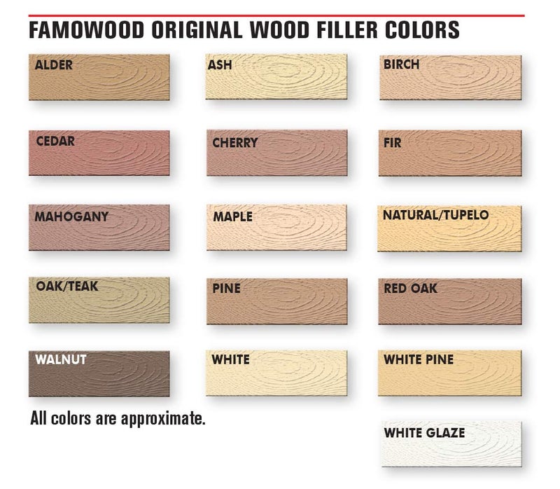 FamoWood 36021122 Original Wood Filler - Pint, Mahogany - Image 3