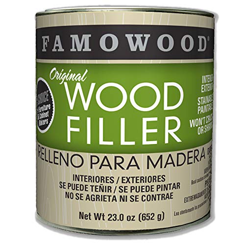 FamoWood 36021122 Original Wood Filler - Pint, Mahogany - Image 1