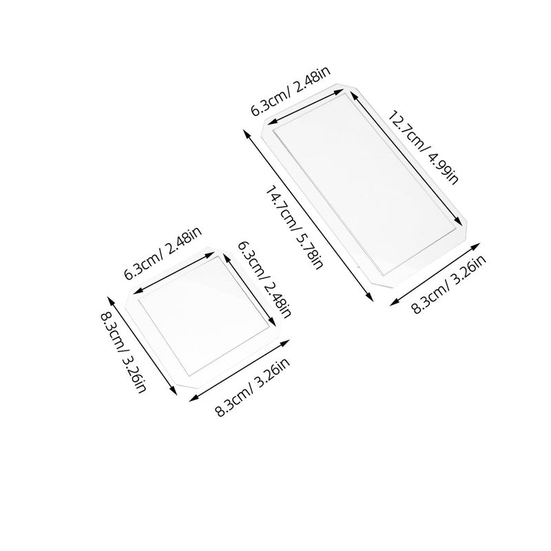 4Pcs Clear Acrylic Quilting Template Rulers Rectangle And Diamond Stencils For DIY Sewing Crafts - Image 3