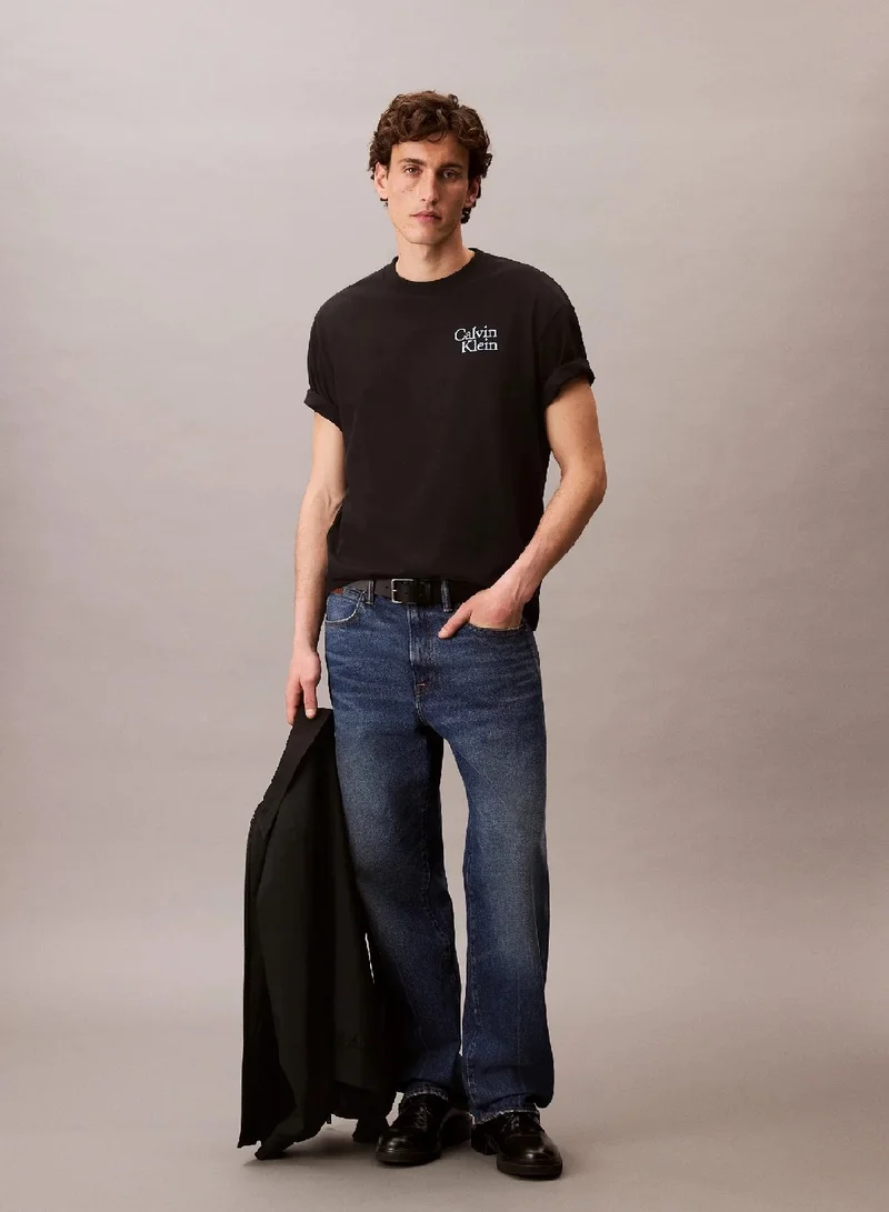 Calvin Klein Jeans Script Logo Graphic Relaxed T-Shirt