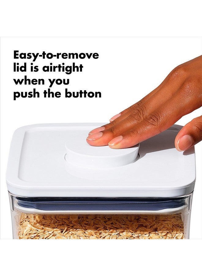 OXO OXO Good Grips POP Container - Airtight Food Storage - Small Square Short 1.1 Qt Ideal for 1 lb of brown sugar or confectioner's sugar  - Image 4