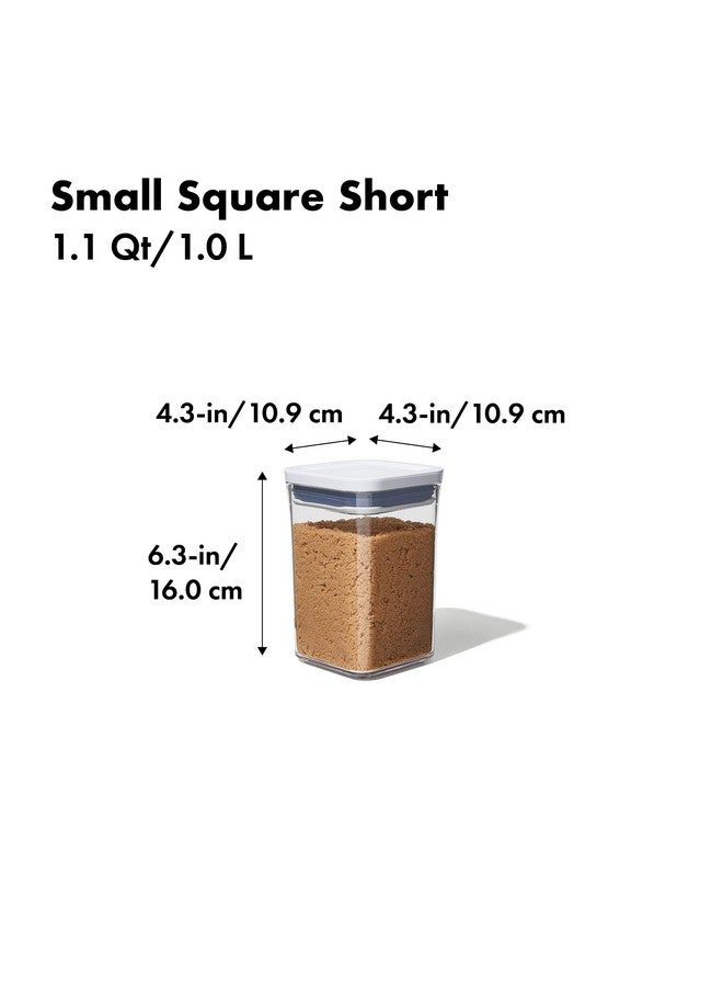 OXO OXO Good Grips POP Container - Airtight Food Storage - Small Square Short 1.1 Qt Ideal for 1 lb of brown sugar or confectioner's sugar  - Image 3