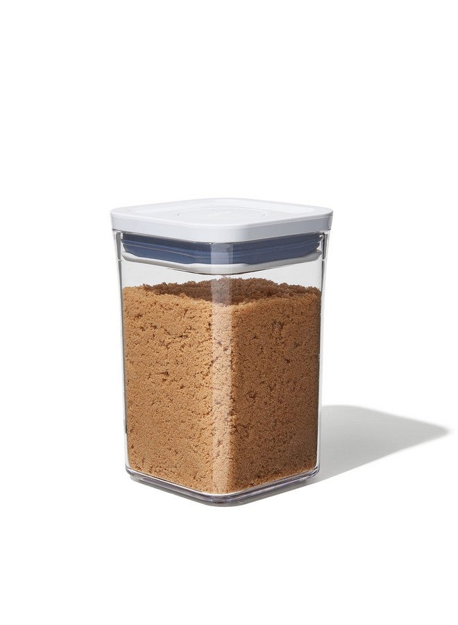OXO OXO Good Grips POP Container - Airtight Food Storage - Small Square Short 1.1 Qt Ideal for 1 lb of brown sugar or confectioner's sugar  - Image 1