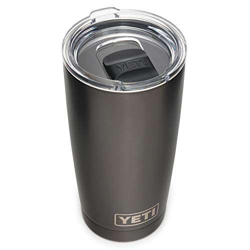 YETI Rambler 20 oz Tumbler Retired Color Stainless Steel Vacuum Insulated with MagSlider Lid Graphite