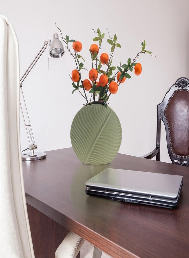 Woration مجموعة وورشن المكونة من 4 أغصان برتقال صناعية، ساق شجرة بلاستيكية تحاكي اليوسفي مع ثمار، نباتات خضراء صناعية، دعائم ديكور منزلي يمكنك صنعها بنفسك، 19.3 بوصة - Image 4