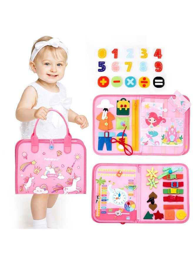 hahaland hahaland Busy Book for Toddlers Boys Girls Montessori Toys for 3+ Year Old Preschool Educational Learning Activities Toddler Travel Toys for Ages 2-4 with Life Skill Number Color Weather  - Image 1