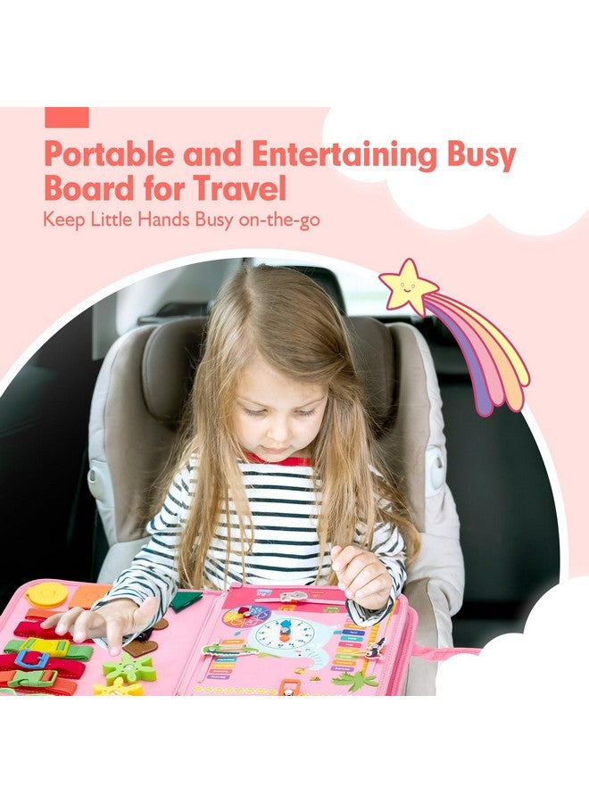 hahaland hahaland Busy Book for Toddlers Boys Girls Montessori Toys for 3+ Year Old Preschool Educational Learning Activities Toddler Travel Toys for Ages 2-4 with Life Skill Number Color Weather  - Image 4