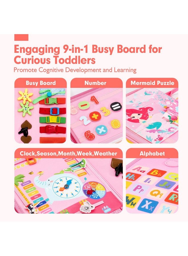 hahaland hahaland Busy Book for Toddlers Boys Girls Montessori Toys for 3+ Year Old Preschool Educational Learning Activities Toddler Travel Toys for Ages 2-4 with Life Skill Number Color Weather  - Image 2