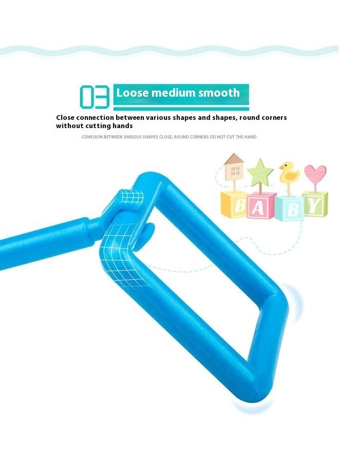 210-Piece Colorful Building Block Toys Set Durable Sturdy Portable，Great Toy for Both Boys and Girls - Image 3