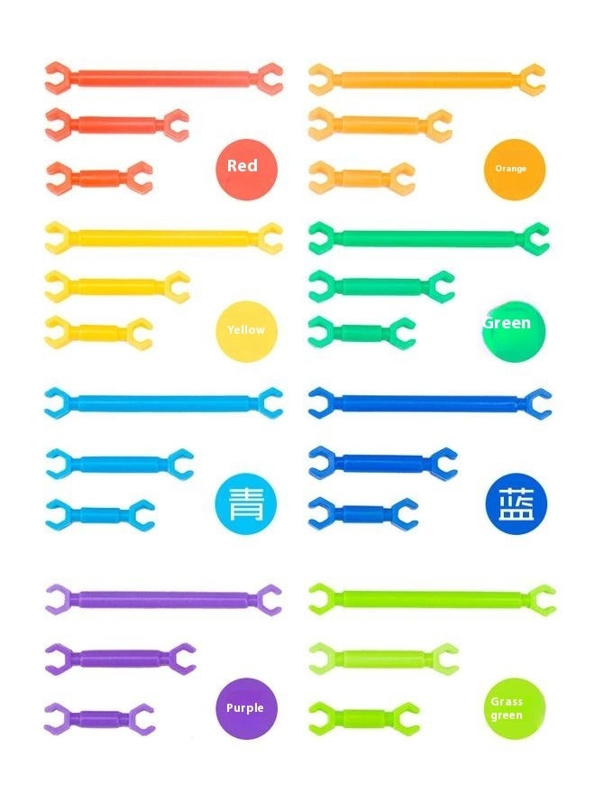 210-Piece Colorful Building Block Toys Set Durable Sturdy Portable，Great Toy for Both Boys and Girls - Image 5