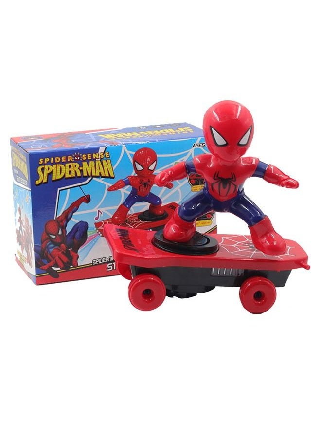 ZCM-HAPPY - Spiderman Rotating Toy Car With Music - Image 1