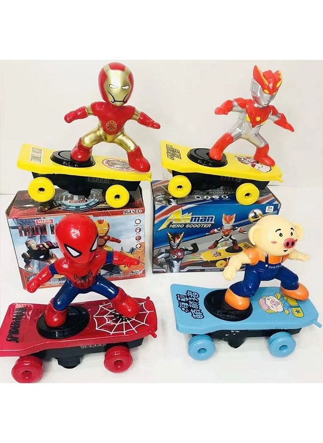 ZCM-HAPPY - Spiderman Rotating Toy Car With Music - Image 1