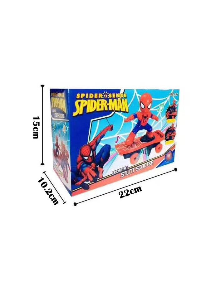 ZCM-HAPPY - Spiderman Rotating Toy Car With Music - Image 1