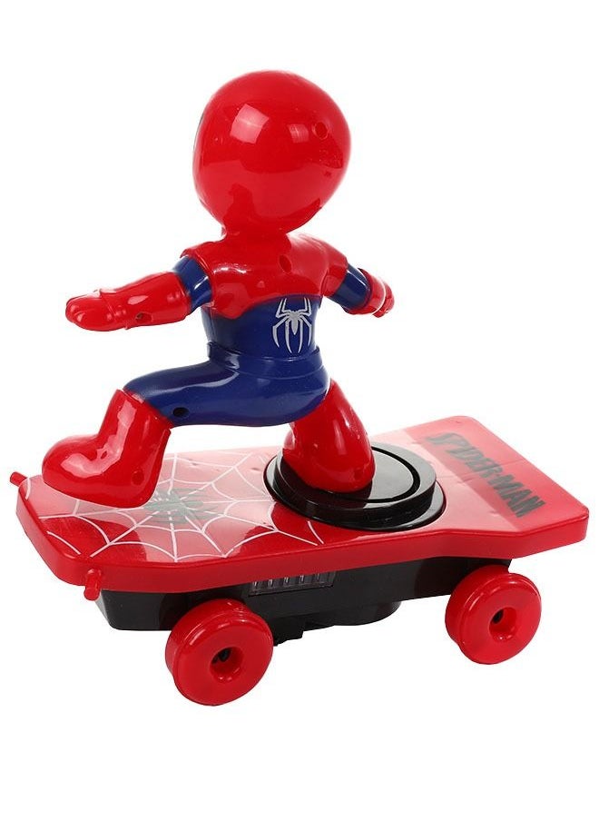 ZCM-HAPPY - Spiderman Rotating Toy Car With Music - Image 1